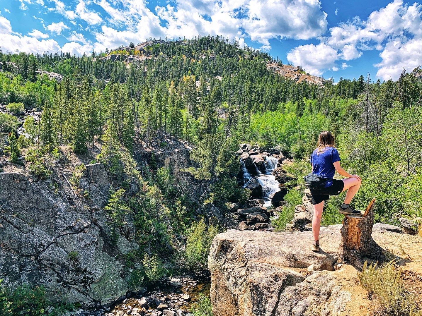 One of the best views of the falls on the entire hike.