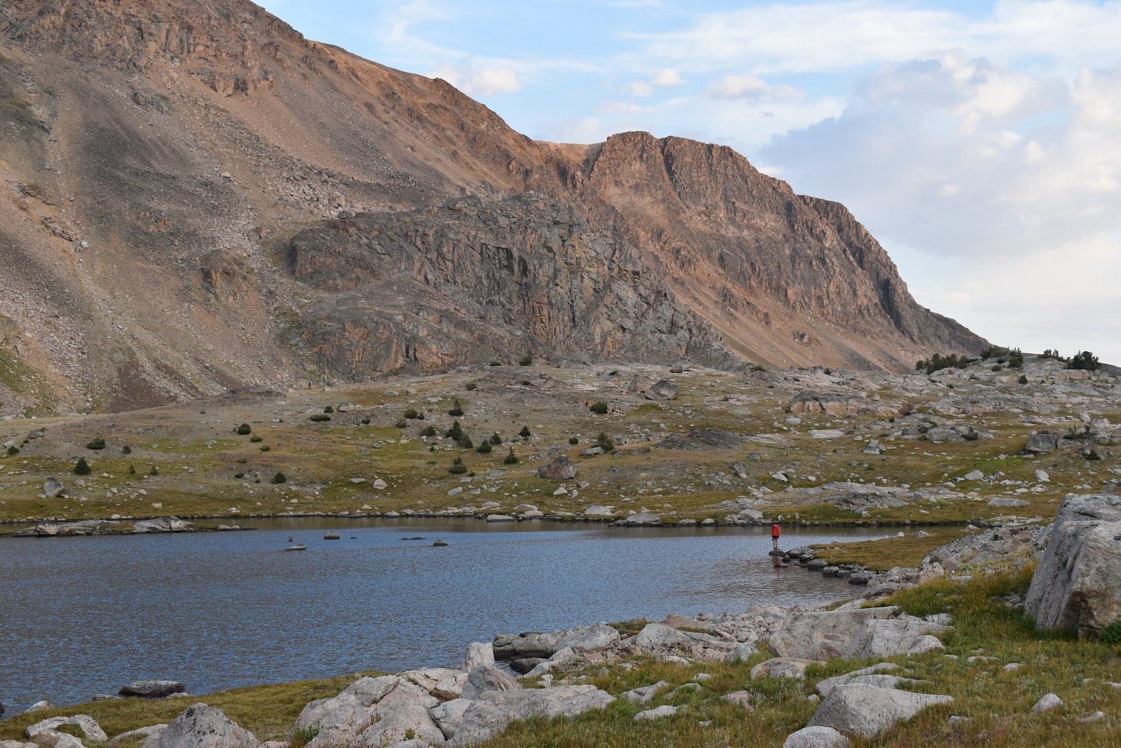Albino Lake at sundown.