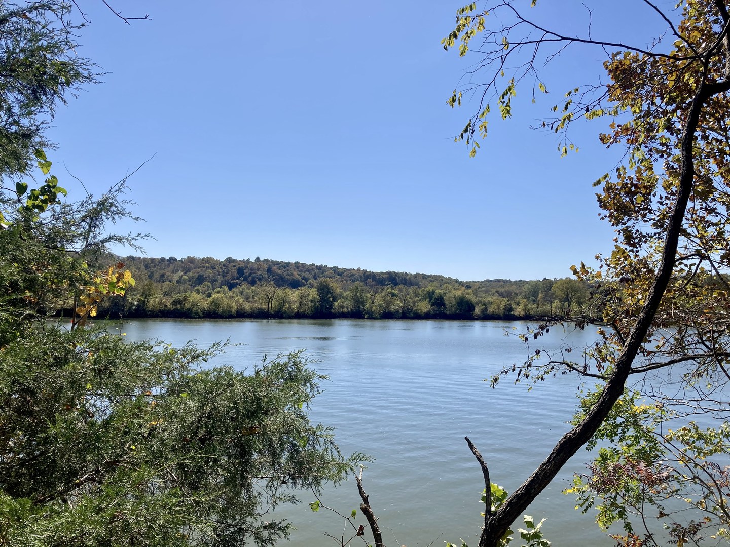Views of the Cumberland River.