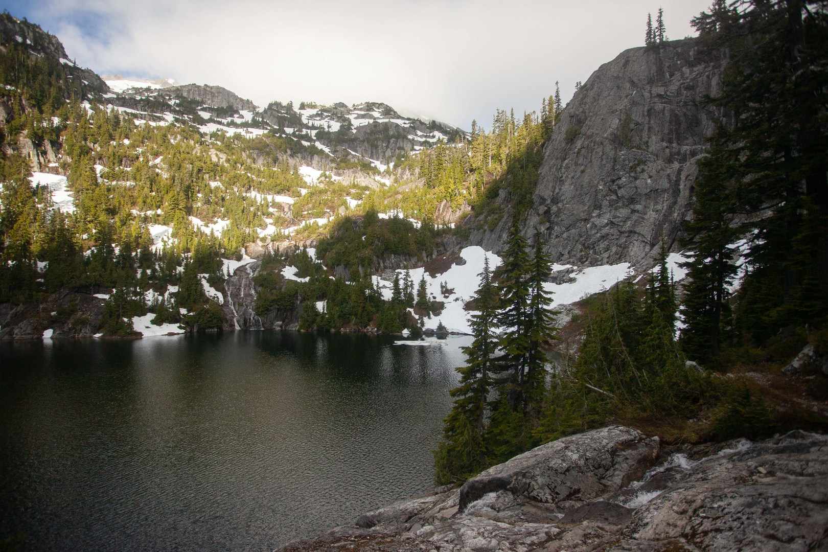 Lake Ivanhoe, looking toward Dutch Miller Gap.