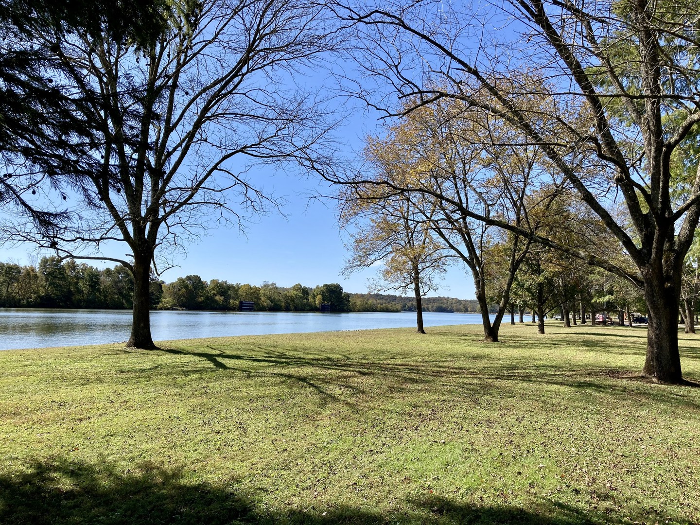 Views of the Cumberland River.