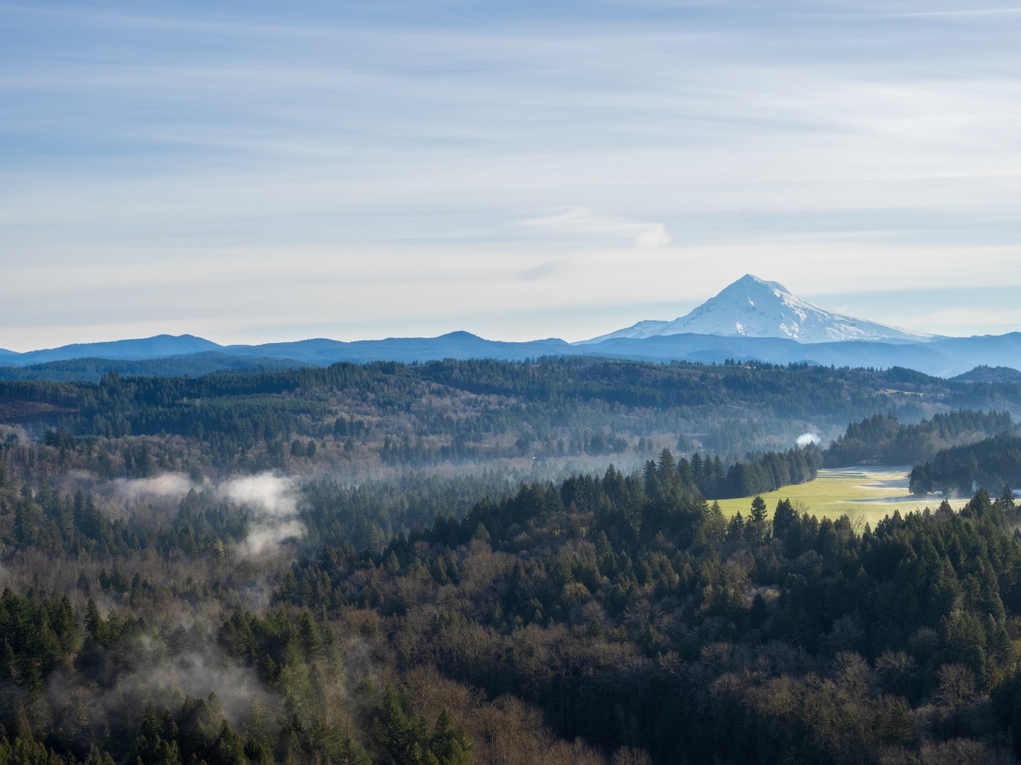 Stunning views toward Mt Hood.