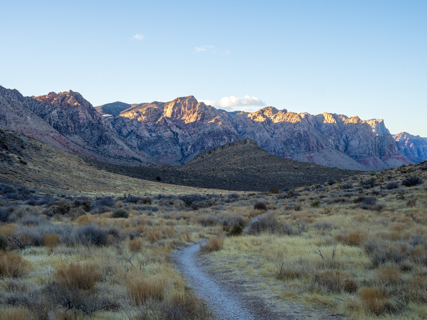 Stunning views toward Red Rock Canyon.