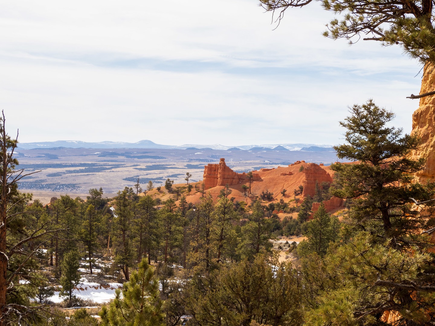 Distant hoodoo views along the loop.