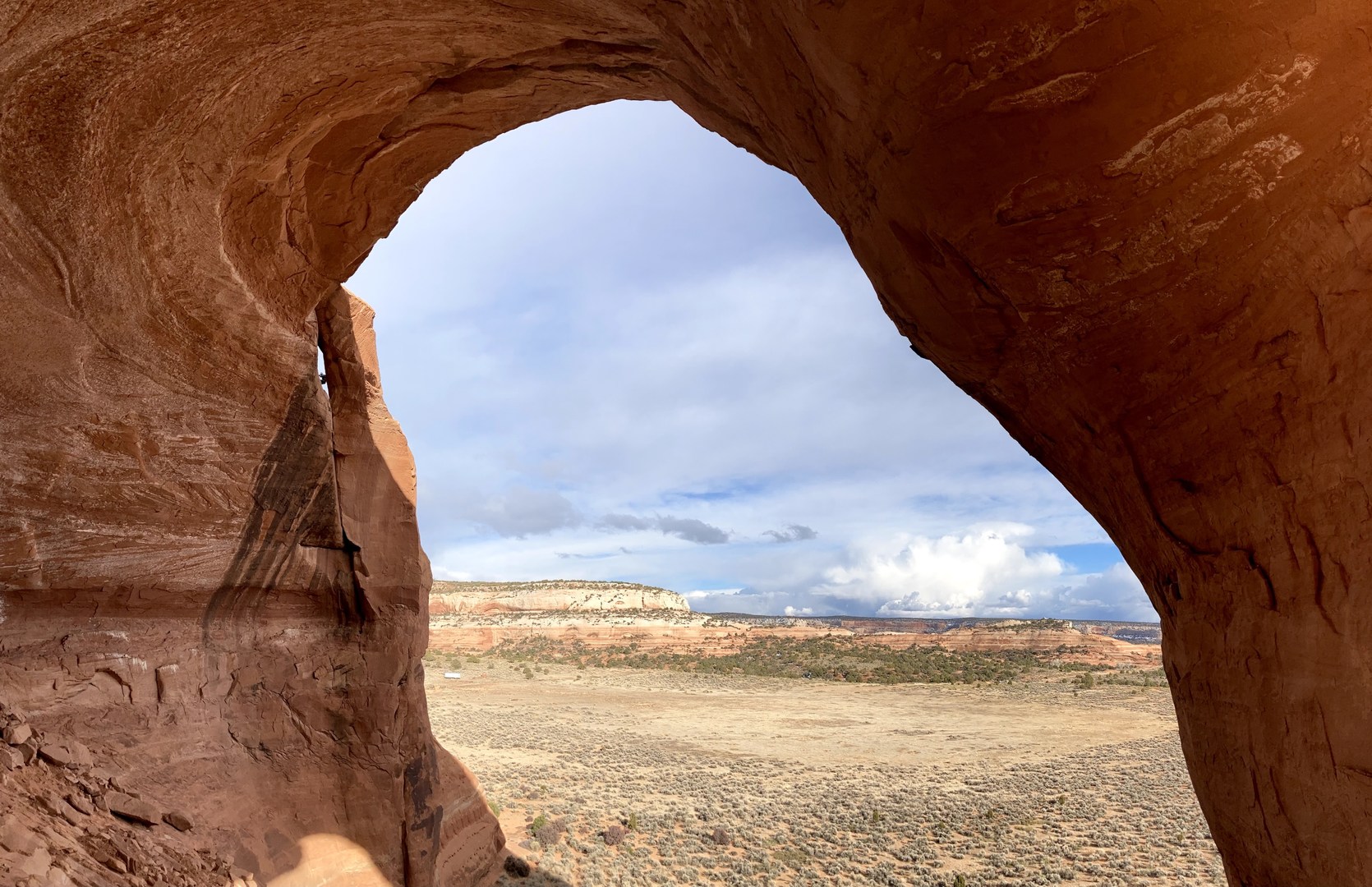 The view after hiking up Looking Glass Rock.