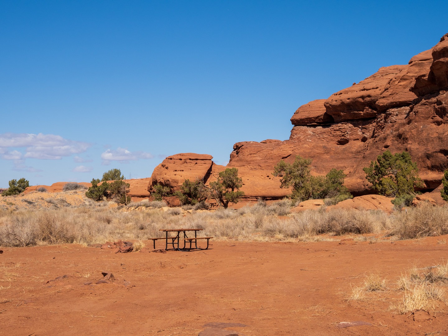 Typical campsite at Needles Outpost.
