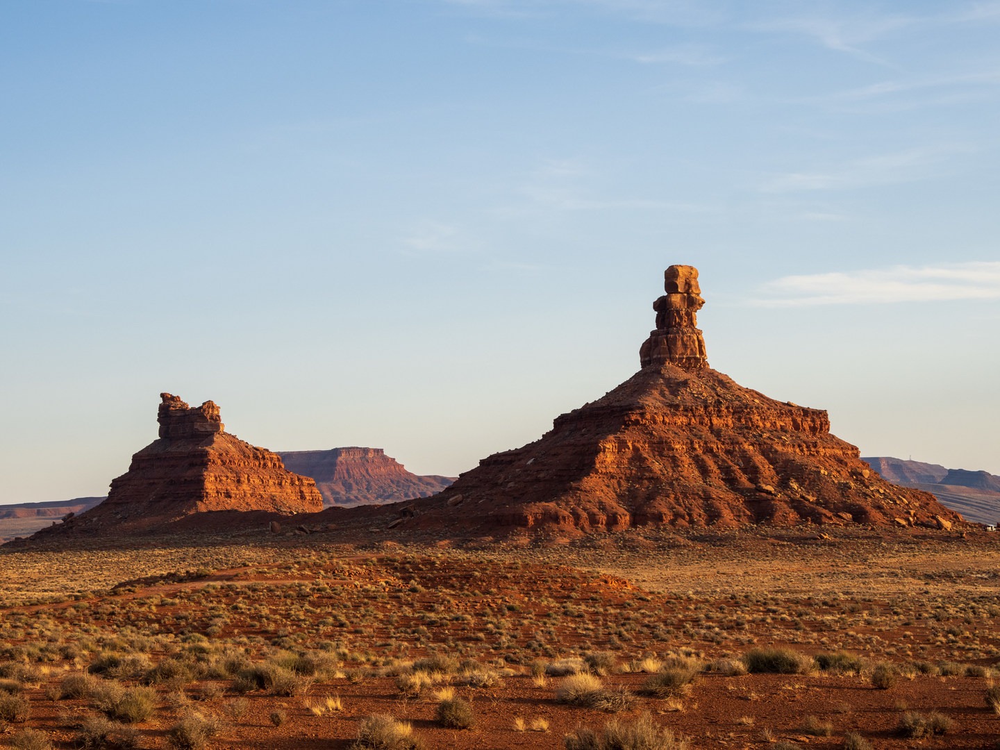 Evening light at Valley of the Gods.