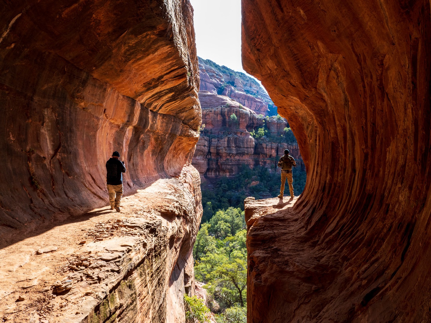 Views from inside Subway Cave.