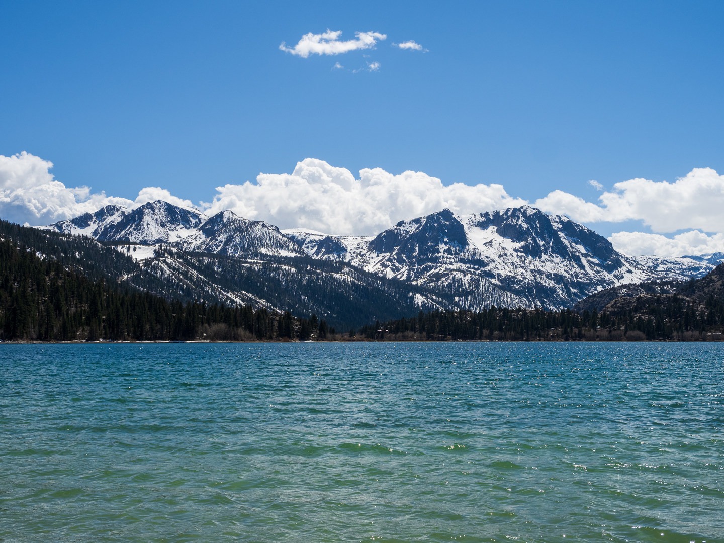 The views from June Lake Beach are fantastic!