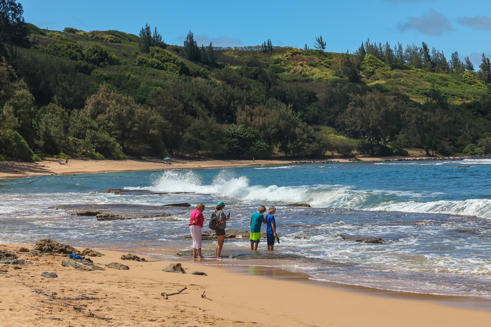 The beach has somewhat of a private feel, however has relatively easy accessability.