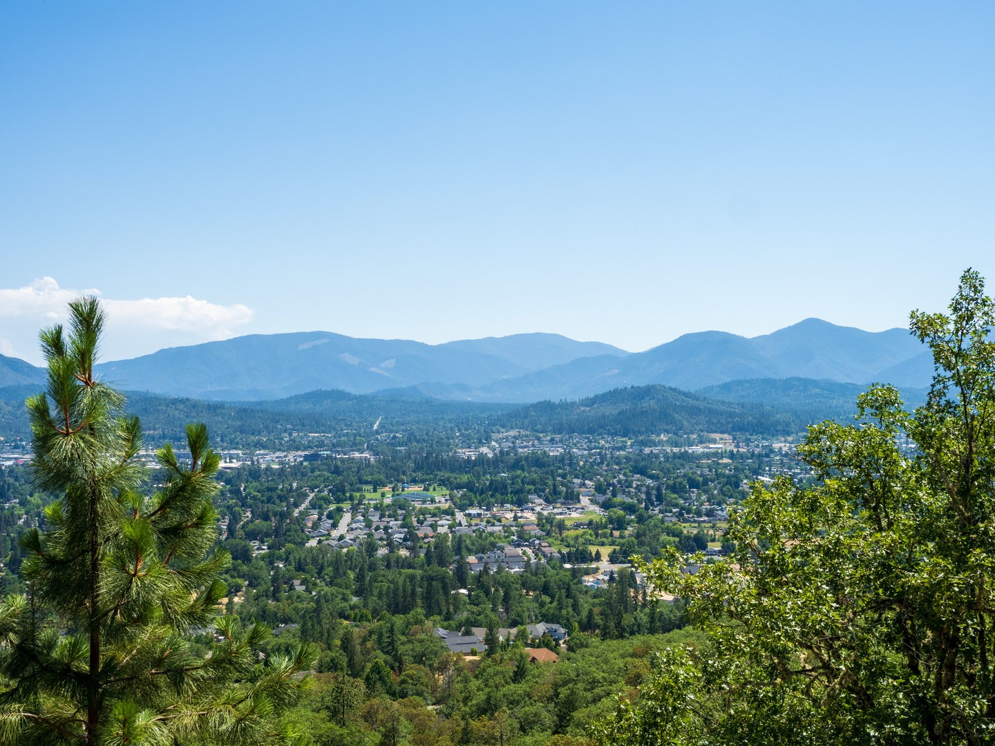 Great views of Grants Pass and the Rogue Valley from the Dollar Mountain Trail.