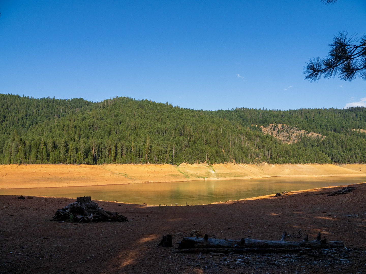Trinity Lake as seen from the campground.