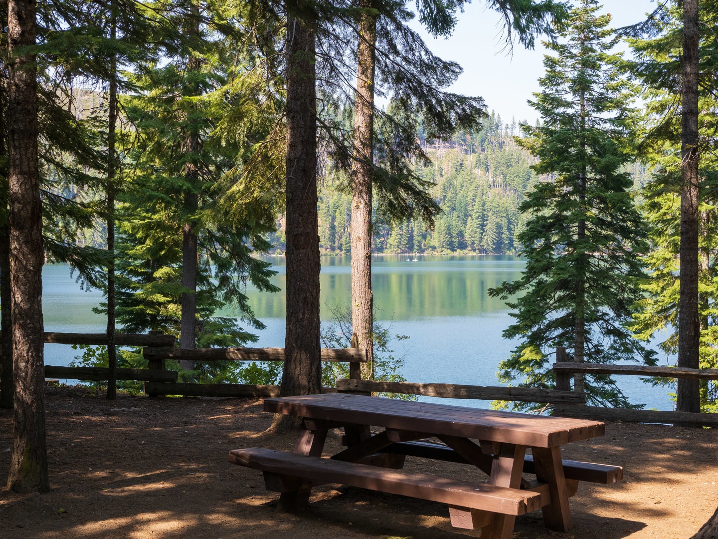 A typical campsite at Blue Bay Campground.