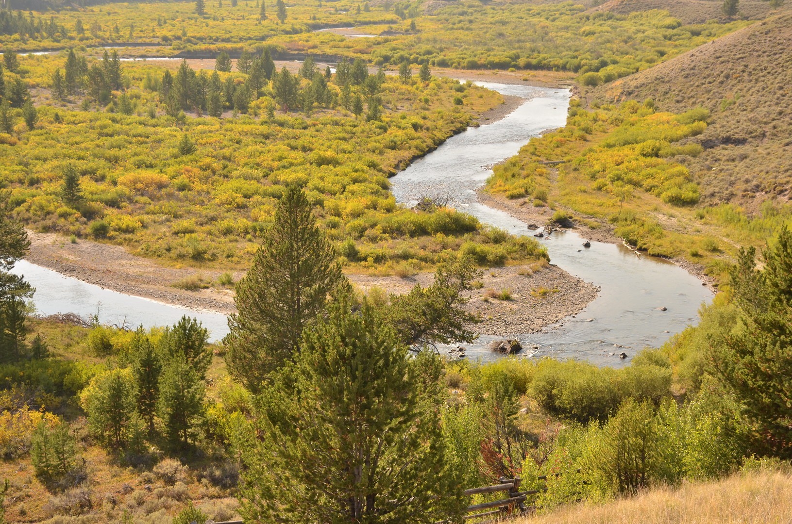 Wind River viewed from Tie Hack Monument.