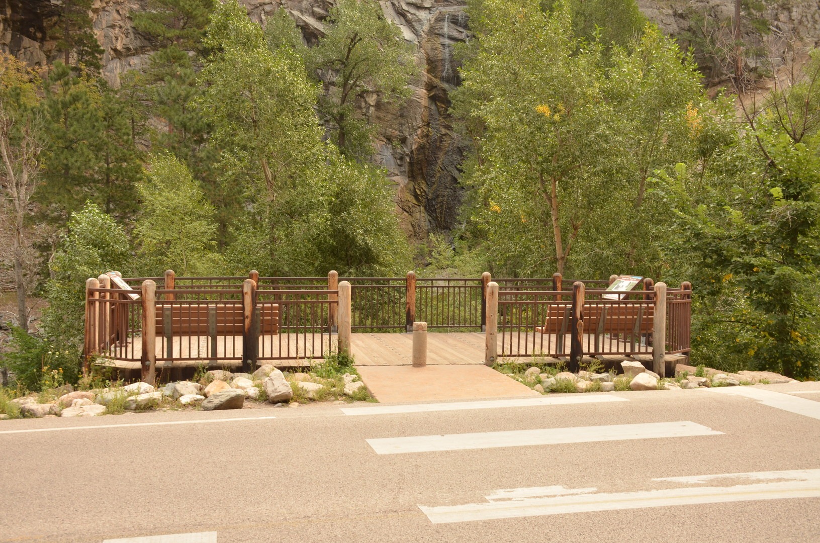 Viewing platform for Bridal Veil Falls.