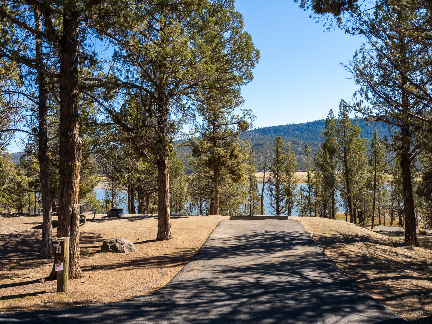 Typical campsite at Ochoco Lake Campground.