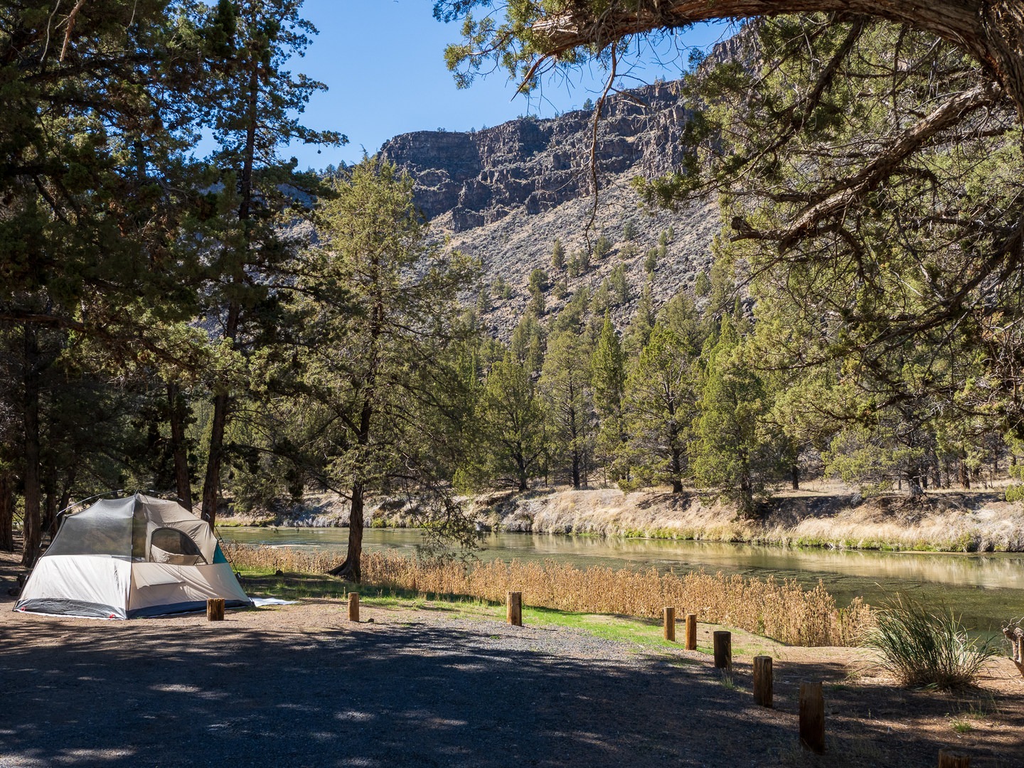 A typical campsite at Stillwater Campground.