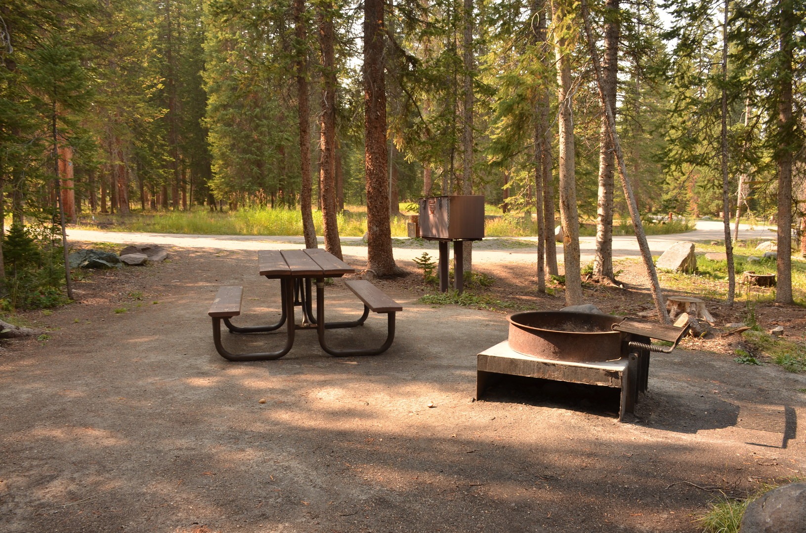 Campsite at Falls Campground.