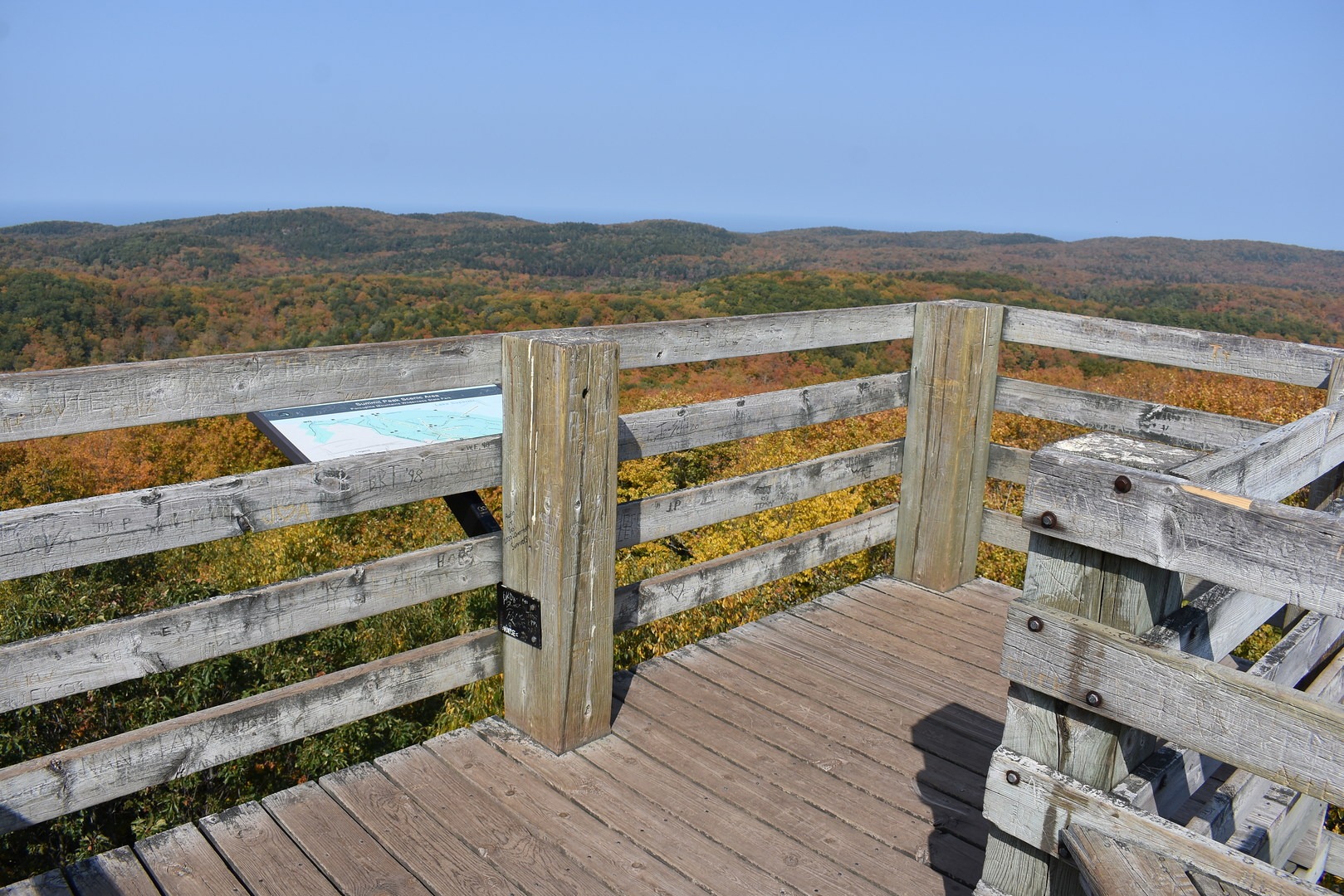 View from the Summit Peak Observation Tower.