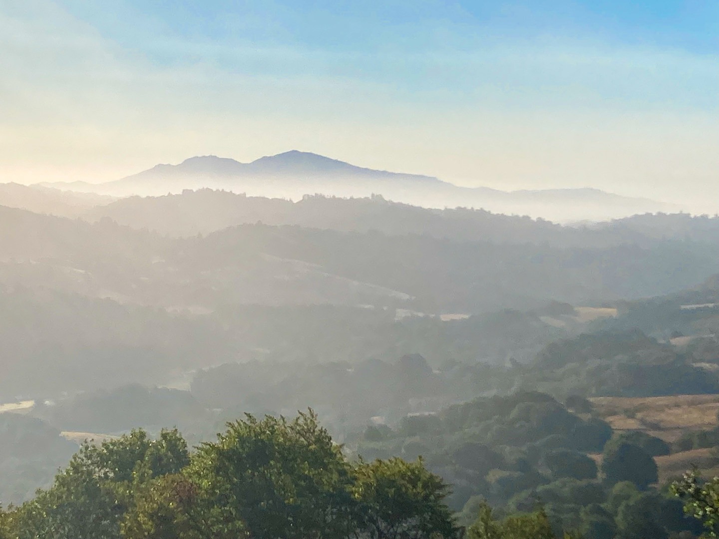 Mount Diablo from Nimitz Way about half-mile from Inspiration Point.