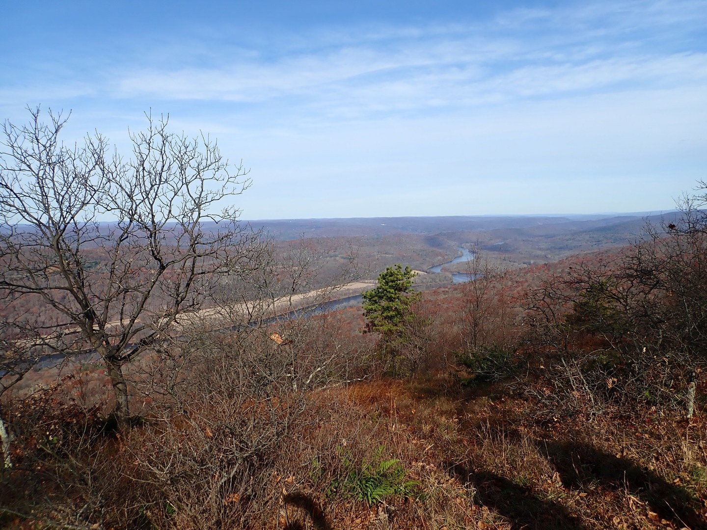 View of the Delaware River looking west.