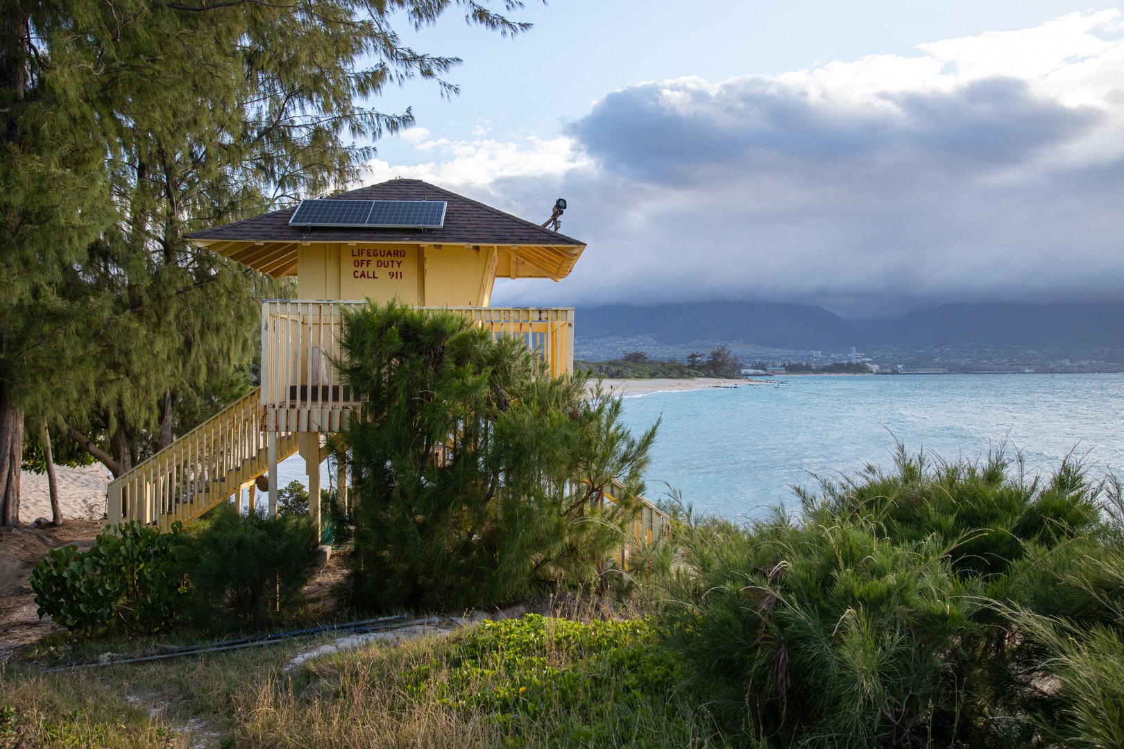 Lifeguards are posted during in season hours at the beach.
