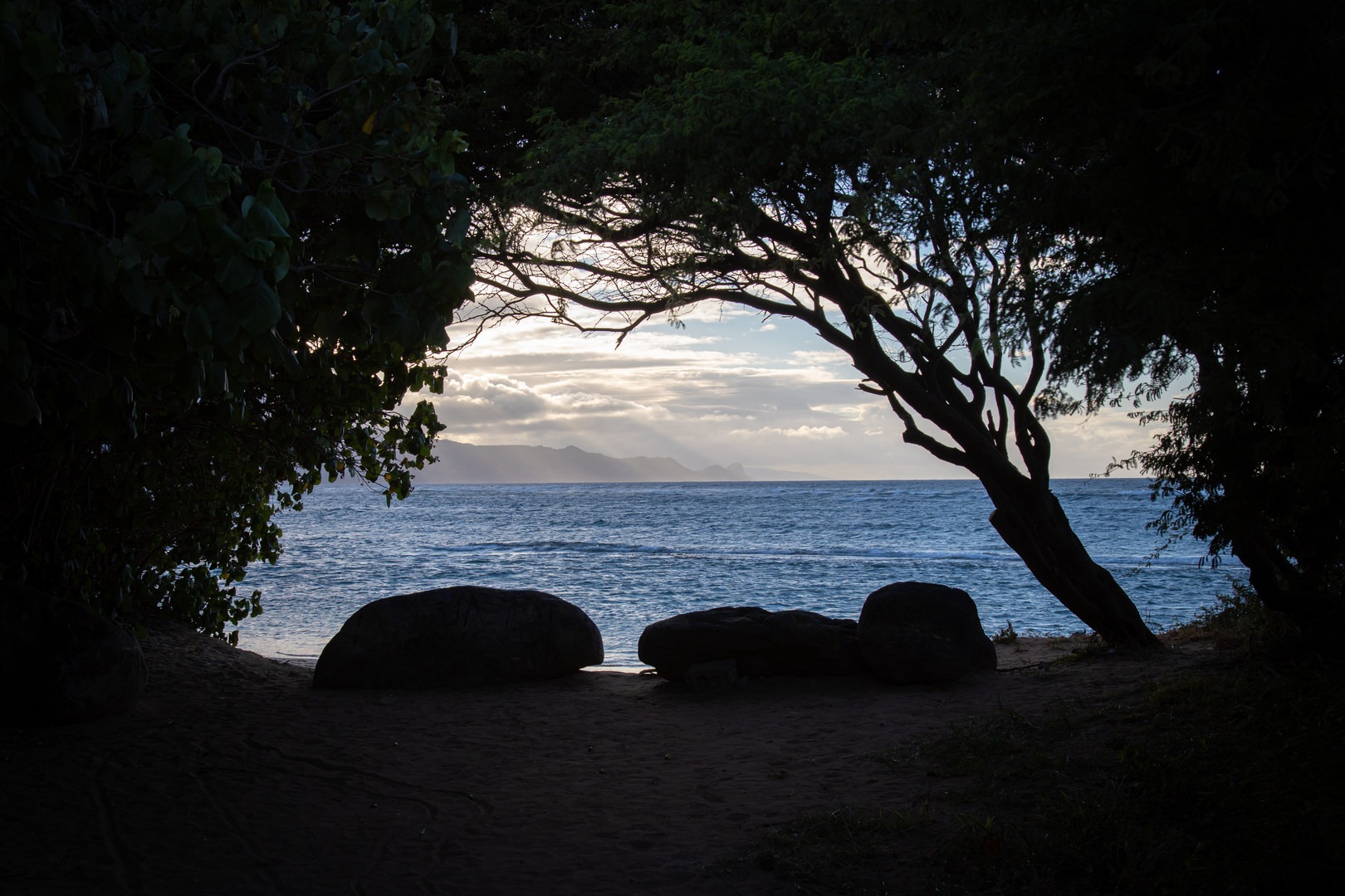 The beach has a private feel to it, as it lies off of the beaten path for most beachgoers.