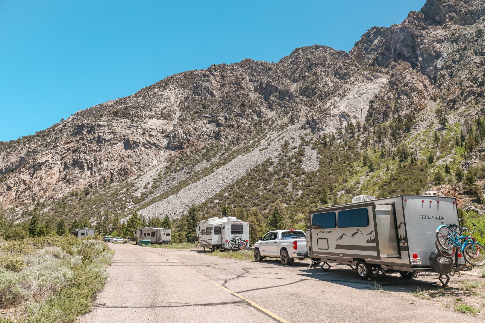 Aerie Crag camping is restricted to RVs only.