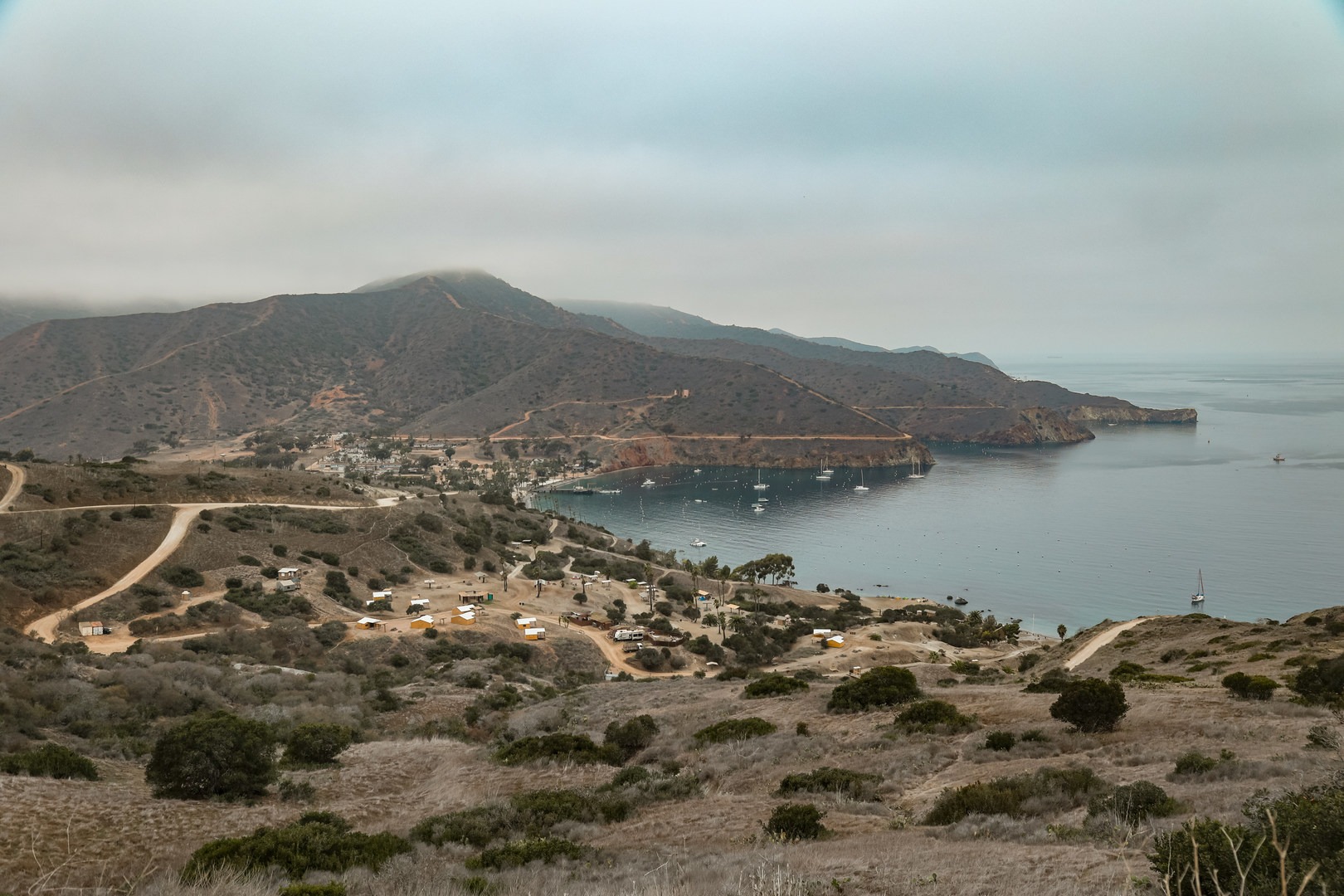 Two Harbors - along with its campground, grocery store, beach and ferry terminal - makes up the other terminus of the cross island ride.