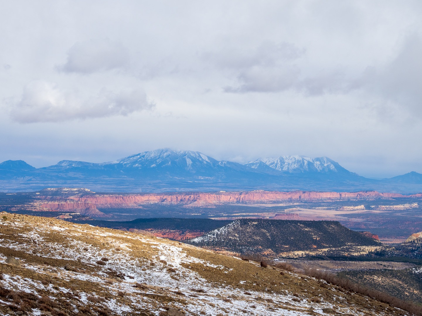 Capitol Reef National Park and the Henry Mountains.