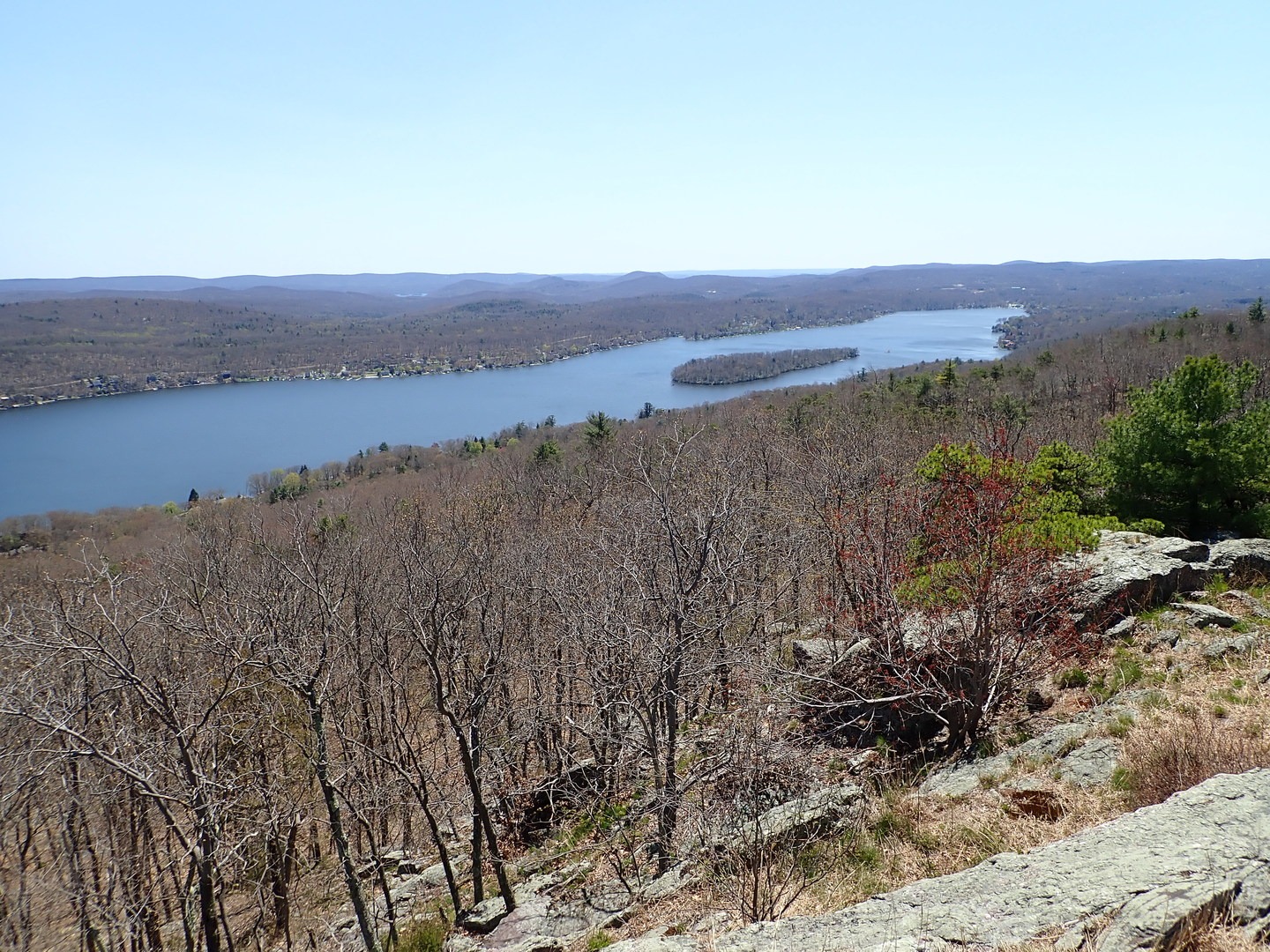 View of Greenwood Lake from the Ernest Walter Trail.