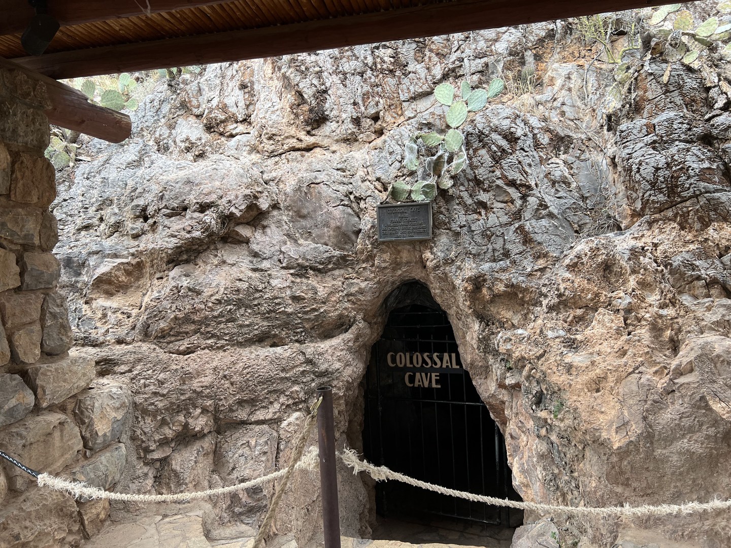 Entrance to the cave and cave tours.