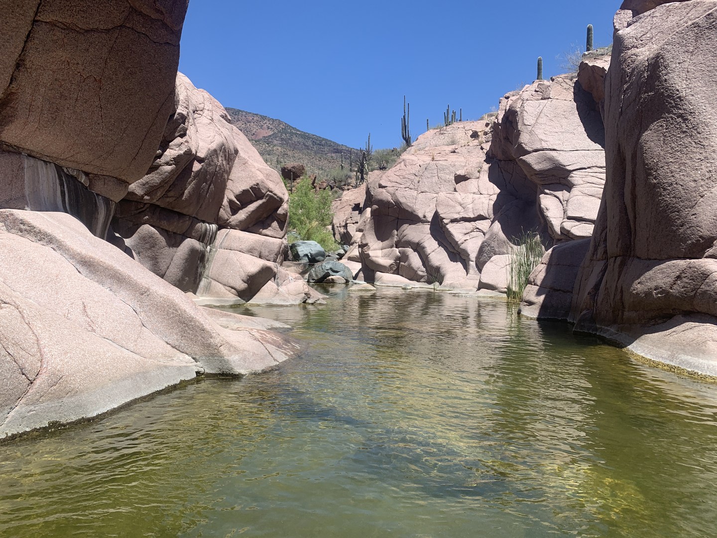 Beautiful clear rocks.