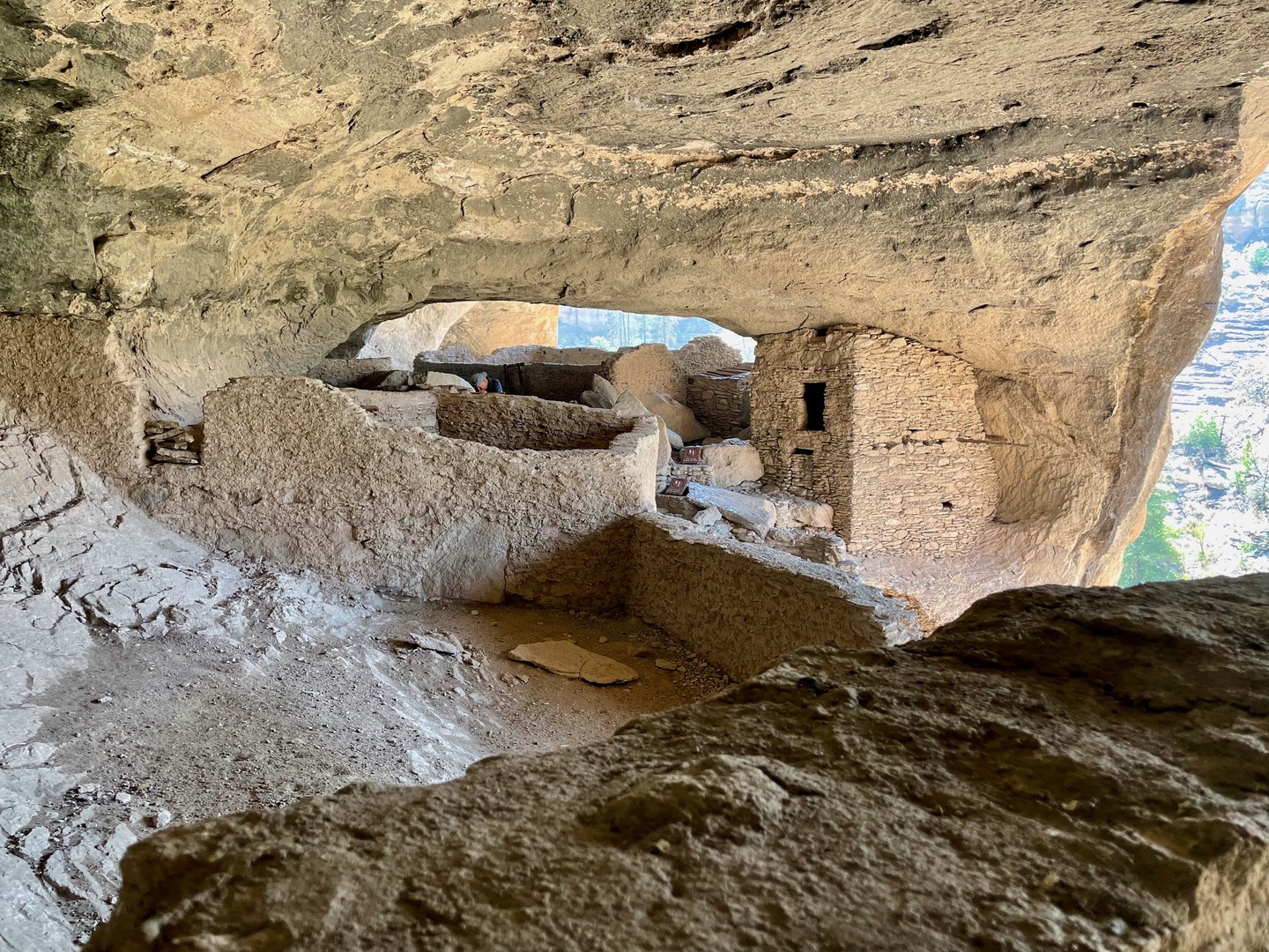 The Gila Cliff Dwellings.