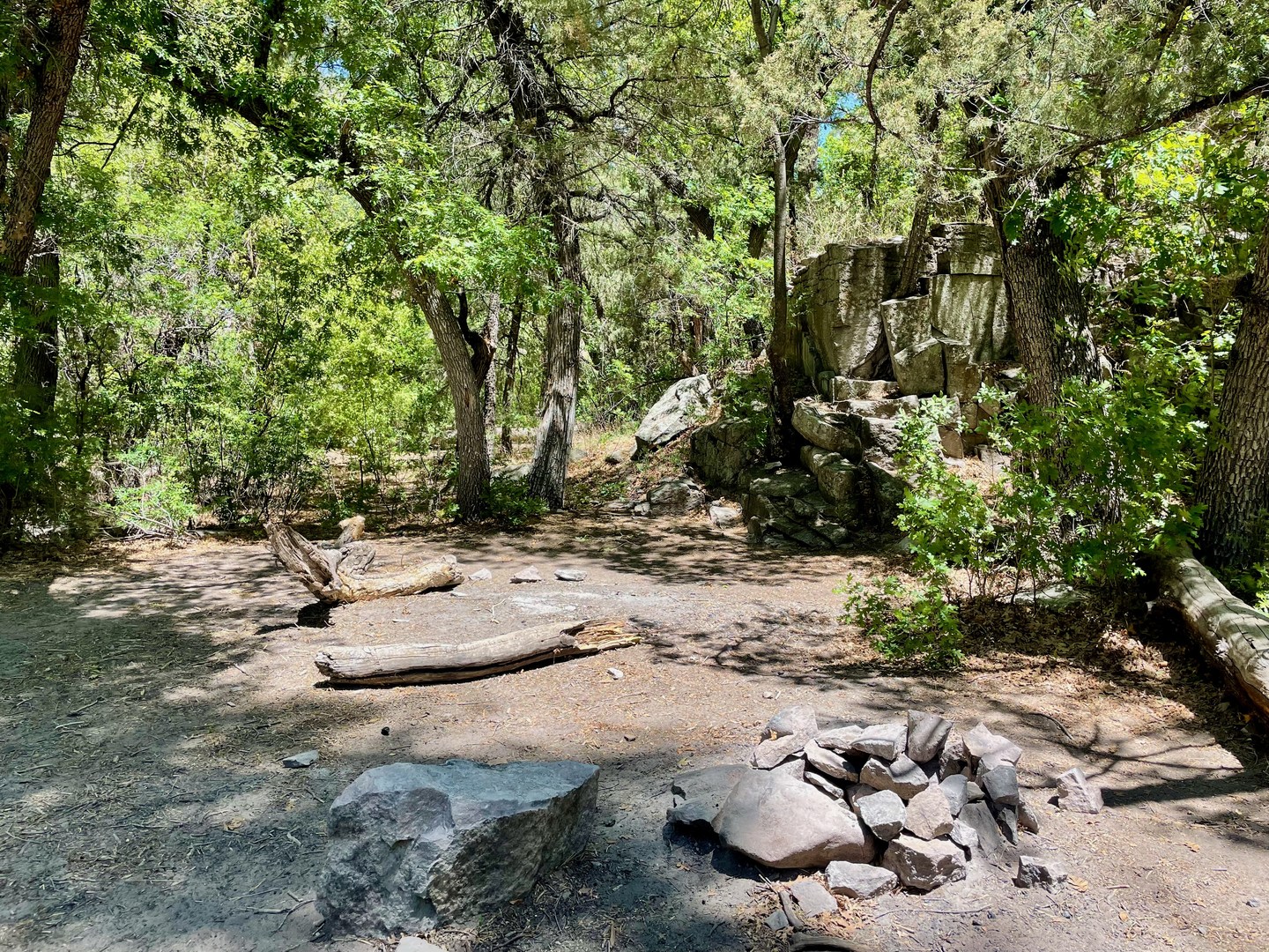 A great camping area at the end of the trail.