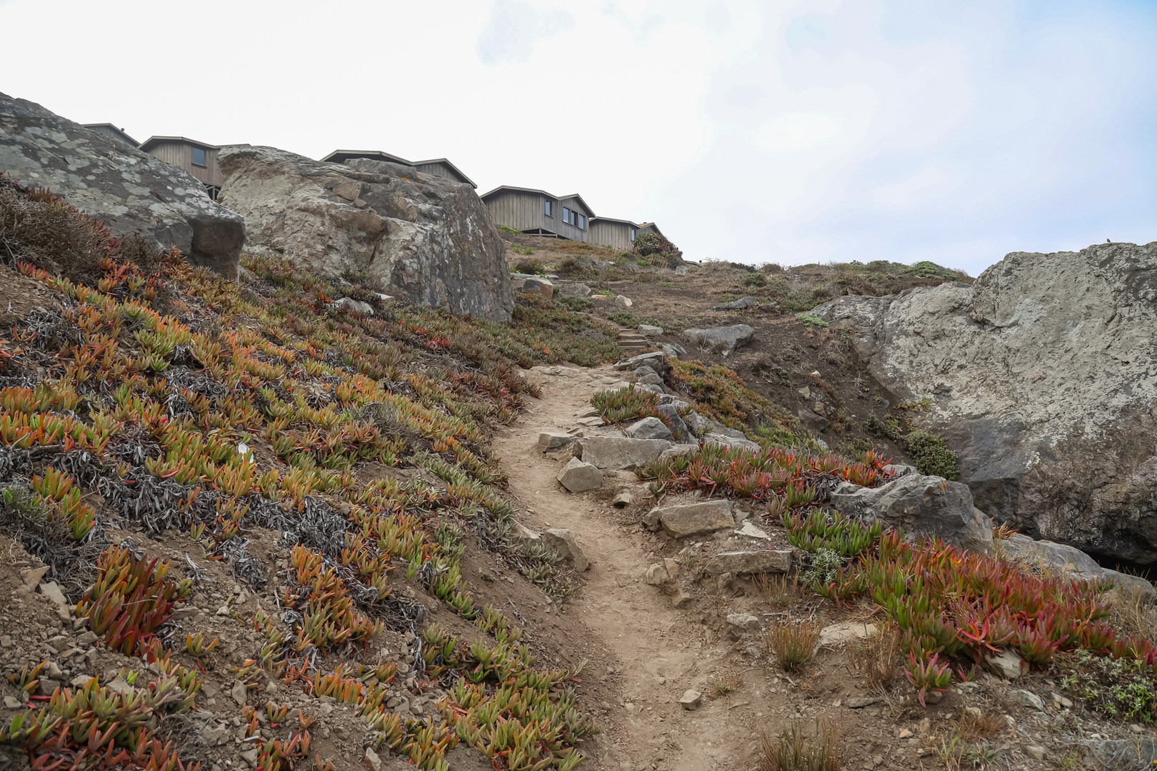 Descending toward Steep Ravine Beach.