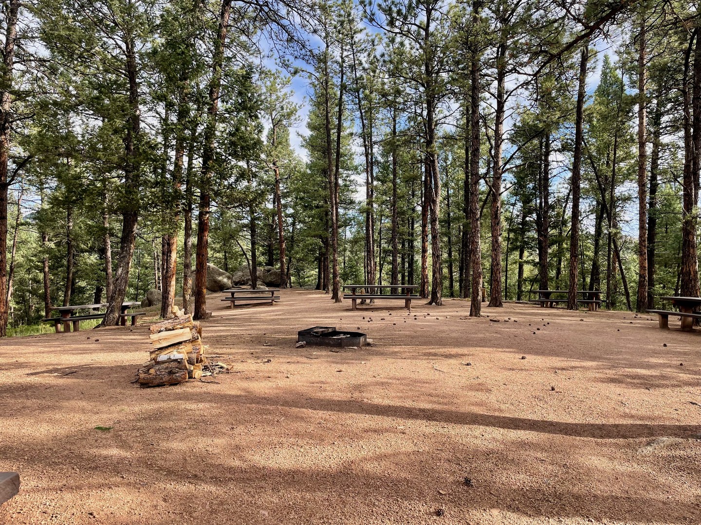 One of the 2 large group sites at Meadows.