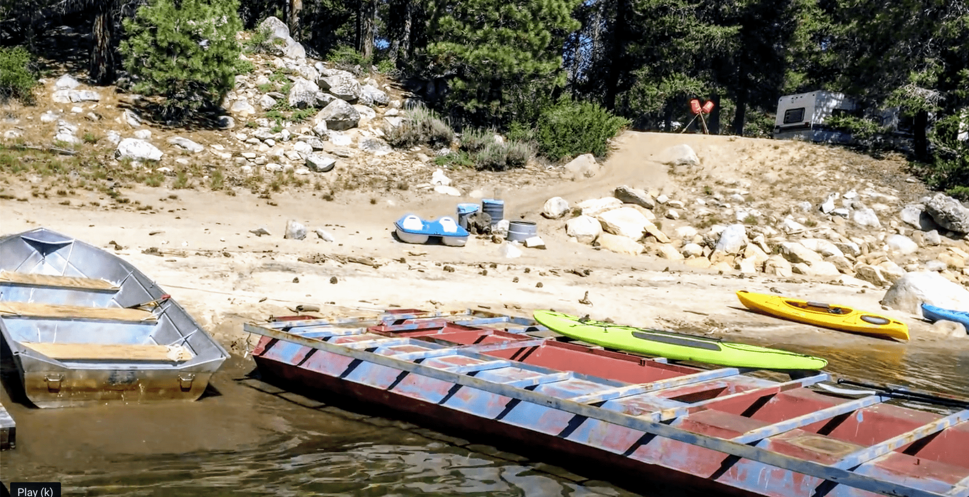 Beach and boat launch area