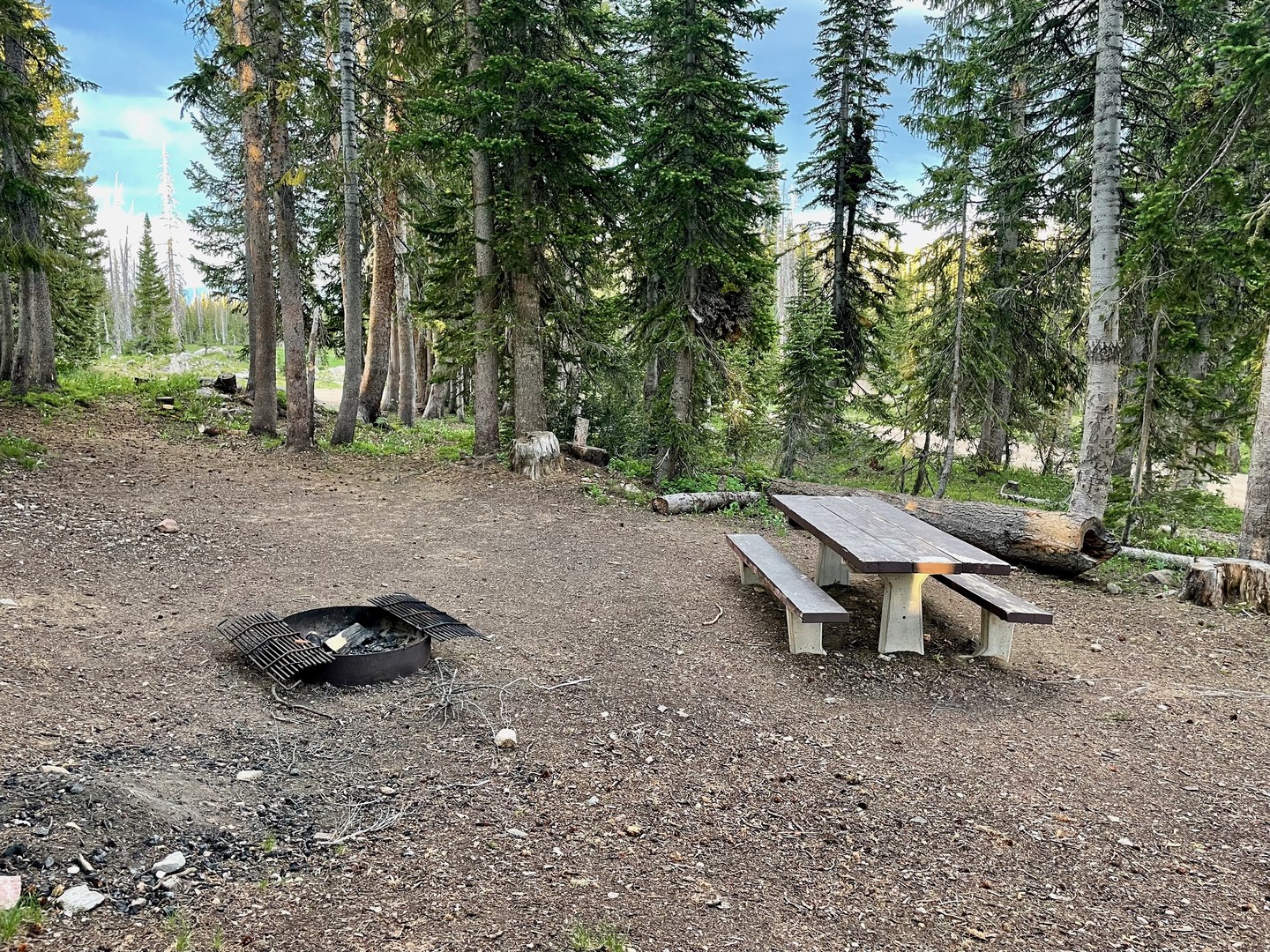 A typical campsite.