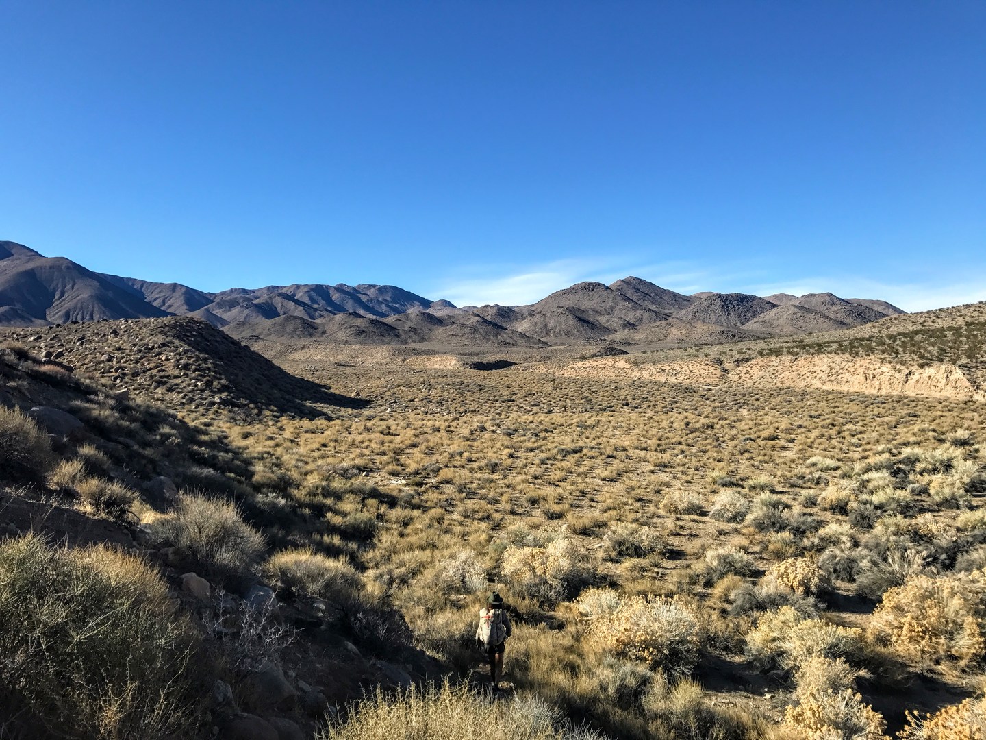 Leaving Cottonwood Spring.