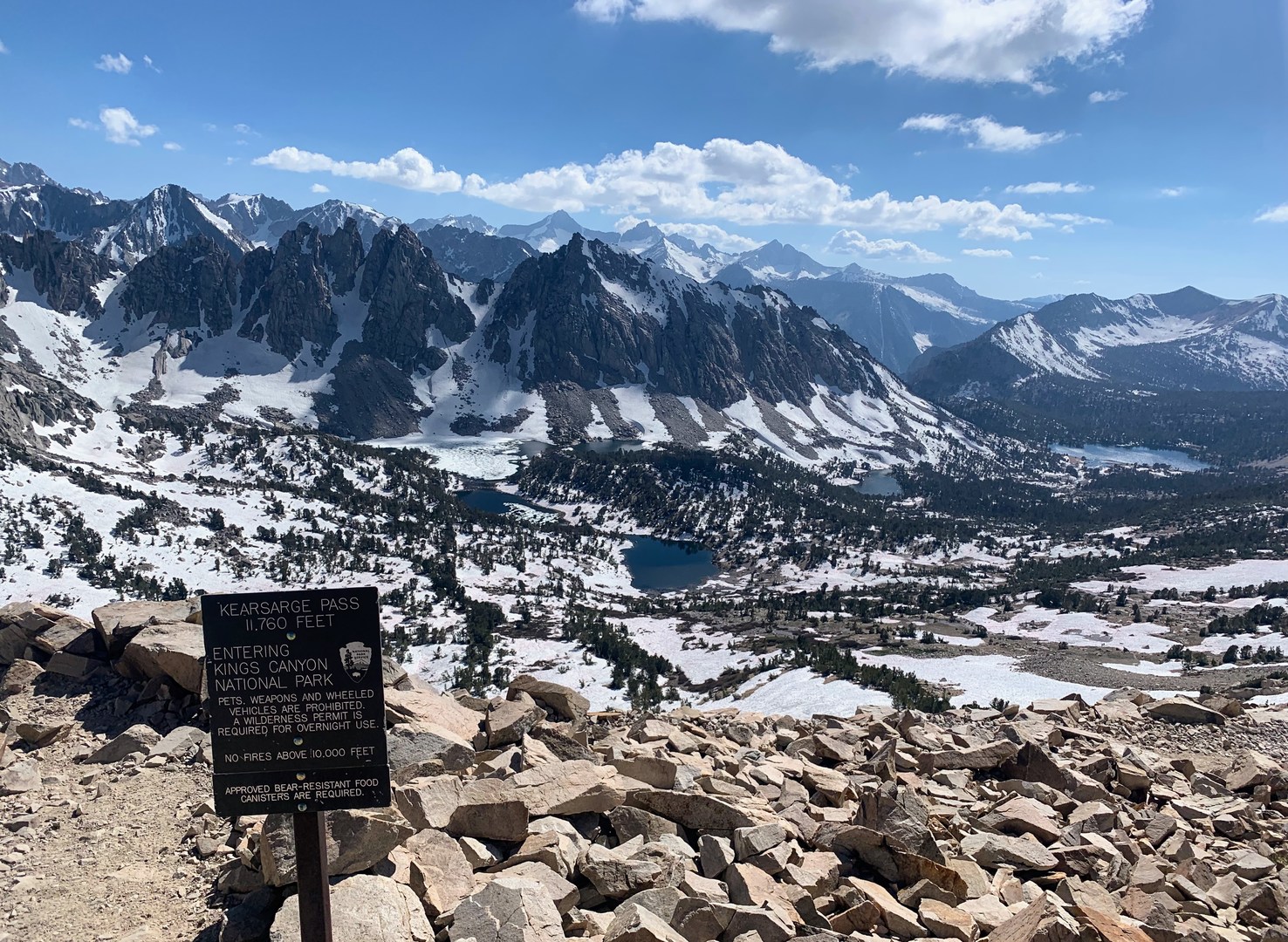 Kearsarge Pass.