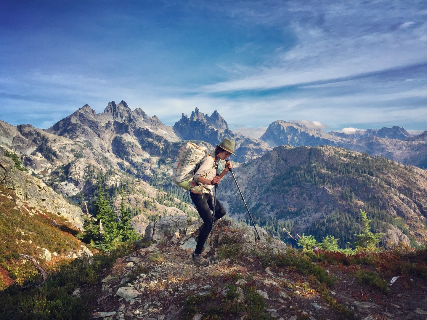 Pacific Crest TRail - View from Three Queens.