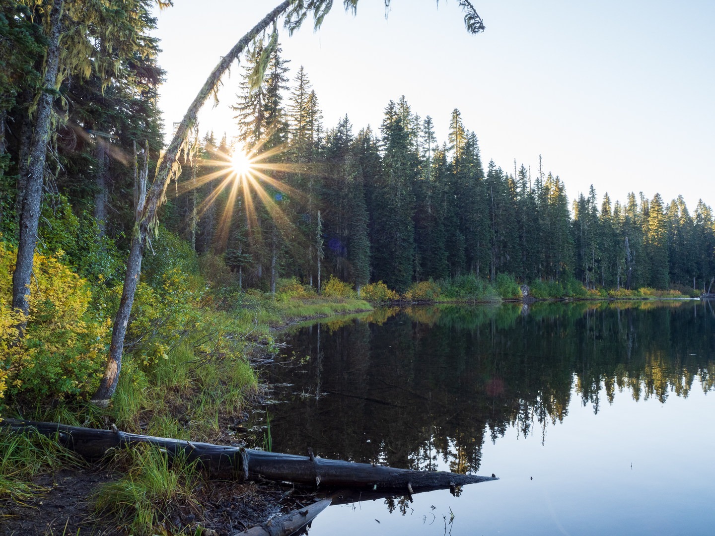 Takhlakh Lake and the evening sun.
