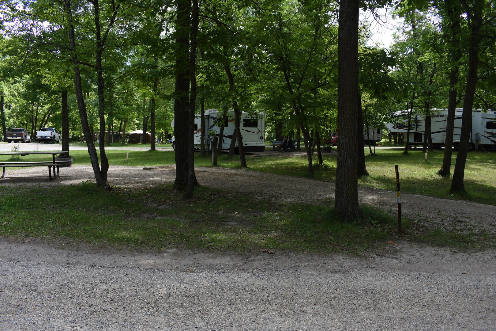 Upper Campground at Lake Carlos State Park.