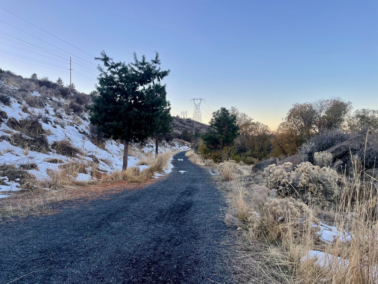 Hiking the Link River Trail back to the trailhead.