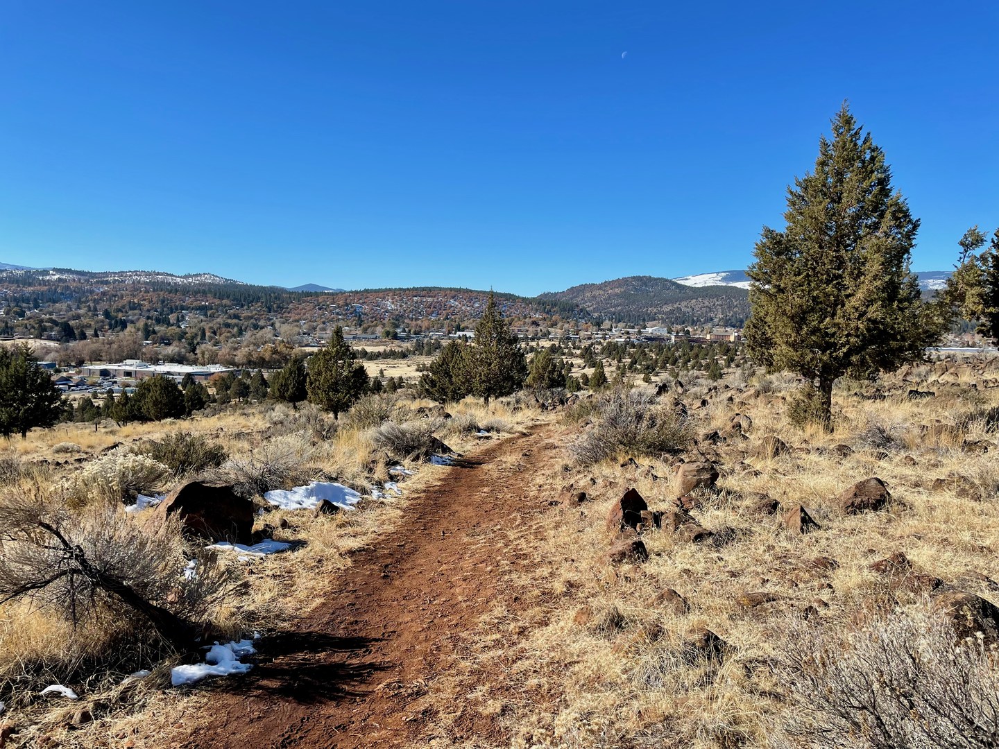 Hiking along the Skyline Loop.