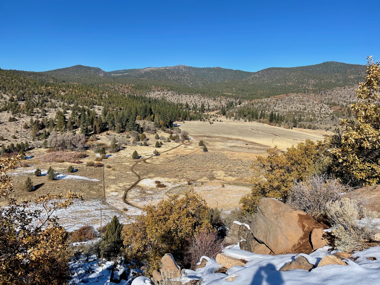 The fantastic views from the helipad.