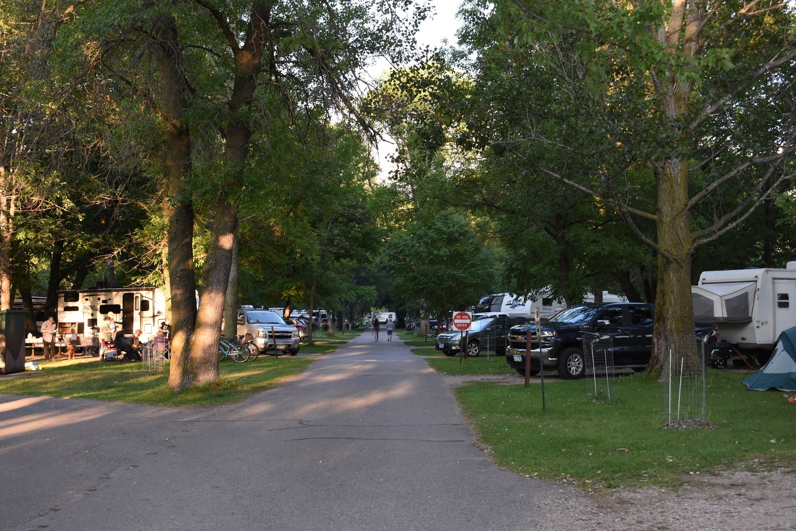 Lower Campground at Lake Carlos State Park.
