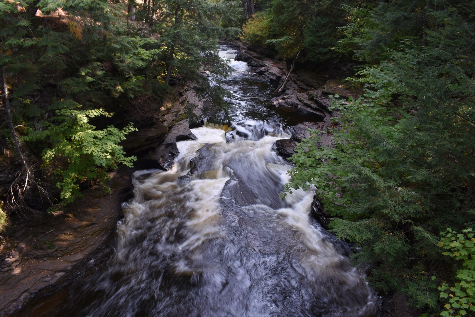 The Potholes of the Presque Isle River.