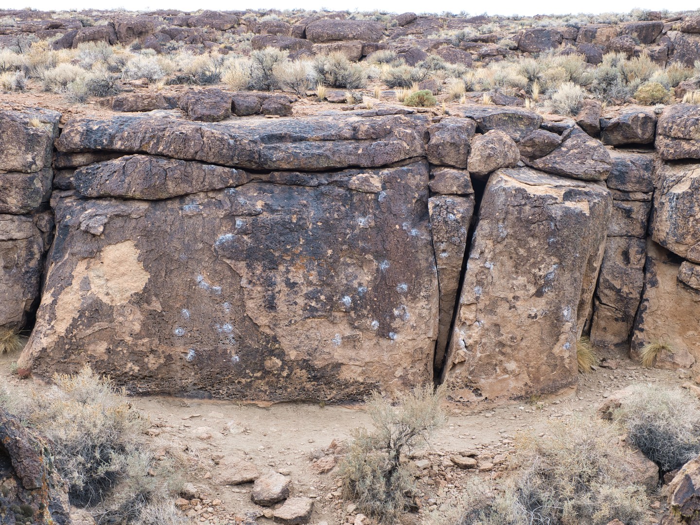 The Sad Boulders climbing area.